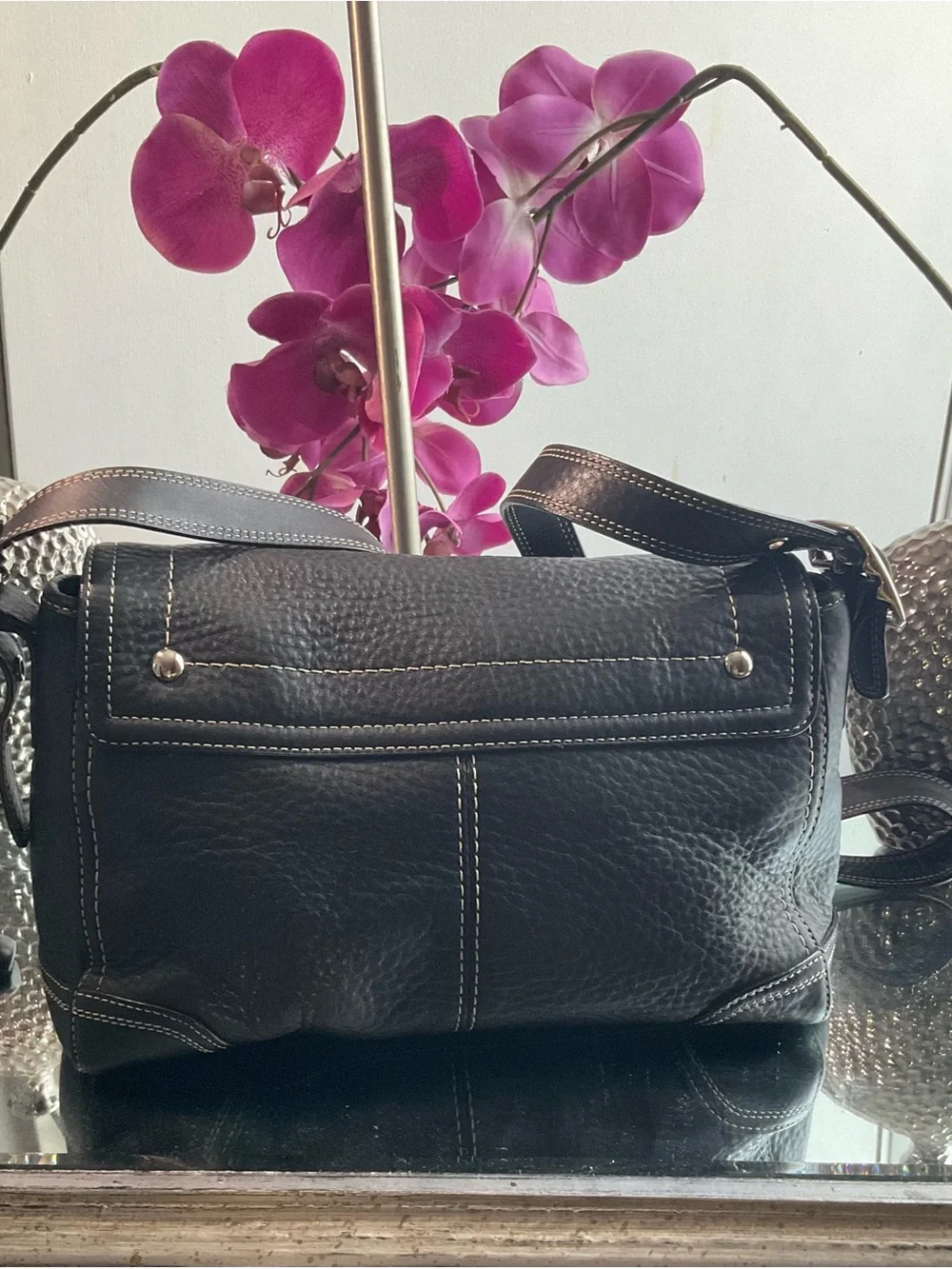 Coach sleek black